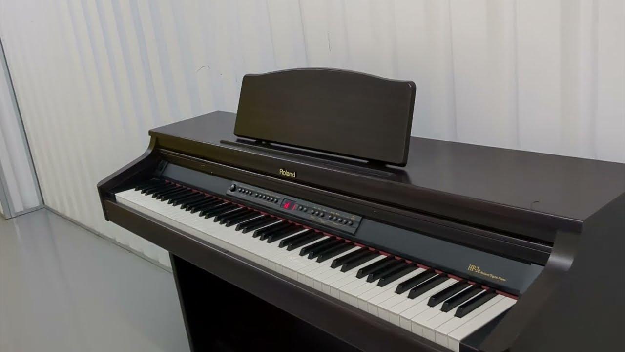 Roland HP2e digital piano in dark rosewood stock number 23068 YouTube