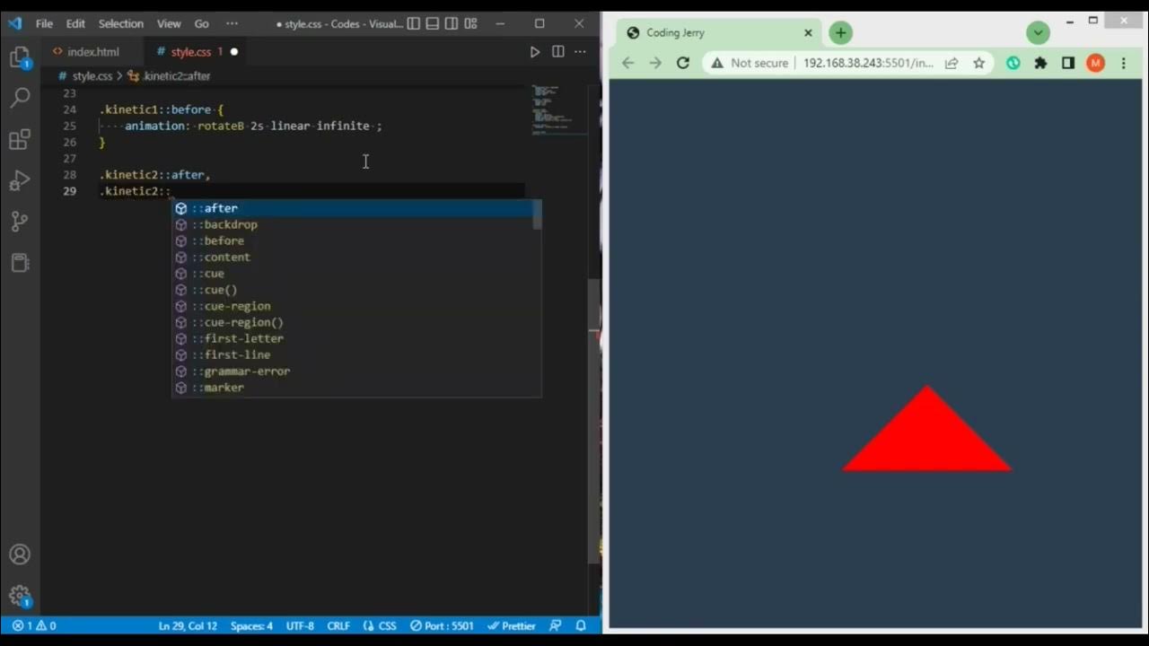 Triangular effect Animation using HTML/CSS YouTube