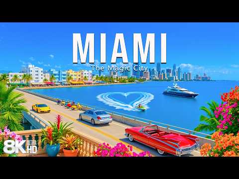 [8K] Miami 2026 🇺🇸 Pristine Shores, Iconic Beaches & Majestic Ocean Views