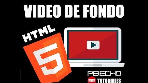 video de fondo html5 y css3