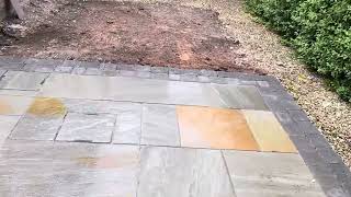 Indian Stone Paving Patio After Video By Cheshire Paving Company - Norley Frodsham