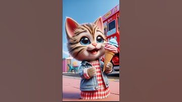 Cat Story - Ice Cream & Ants 💔 #cat #cute #shorts #catlover 😿