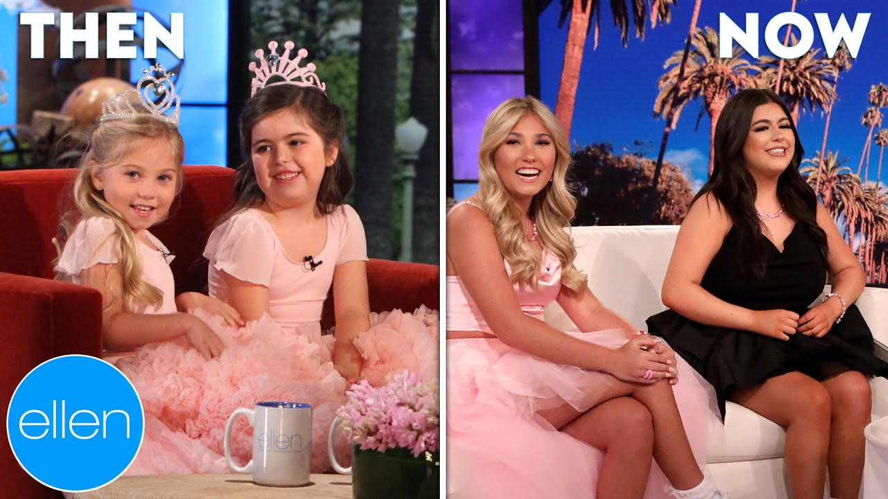 Then And Now Sophia Grace And Rosie’s First And Last Appearances On The Ellen Show Youtube