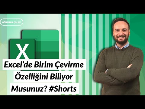 Video: Excel'de birimler nasıl ayarlanır?