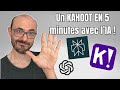 Crez un kahoot ou autre quiz en 5 minutes avec lia  perplexity chat gpt