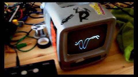 CRT audio visualization mod.