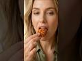 Eating Crispy Spicy Chicken Popcorn Bites ASMR#ASMR #FoodASMR #ChickenPopcorn #Crunch #ViralShorts