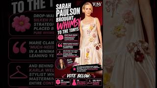Sarah Paulson broke the rules at the Tony Awards 🌸 #fashion #sarahpaulson
