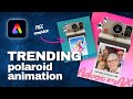 Adobe Express Animation Tutorial make the Polaroid Reveal Effect | Step by Step + template file