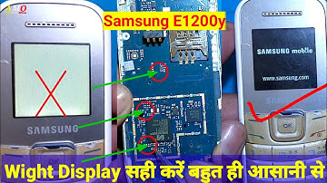 Samsung E1200y Wight Display Problem | Samsung Mobile Wight LCD Jumper | @sandipsarkarofficial