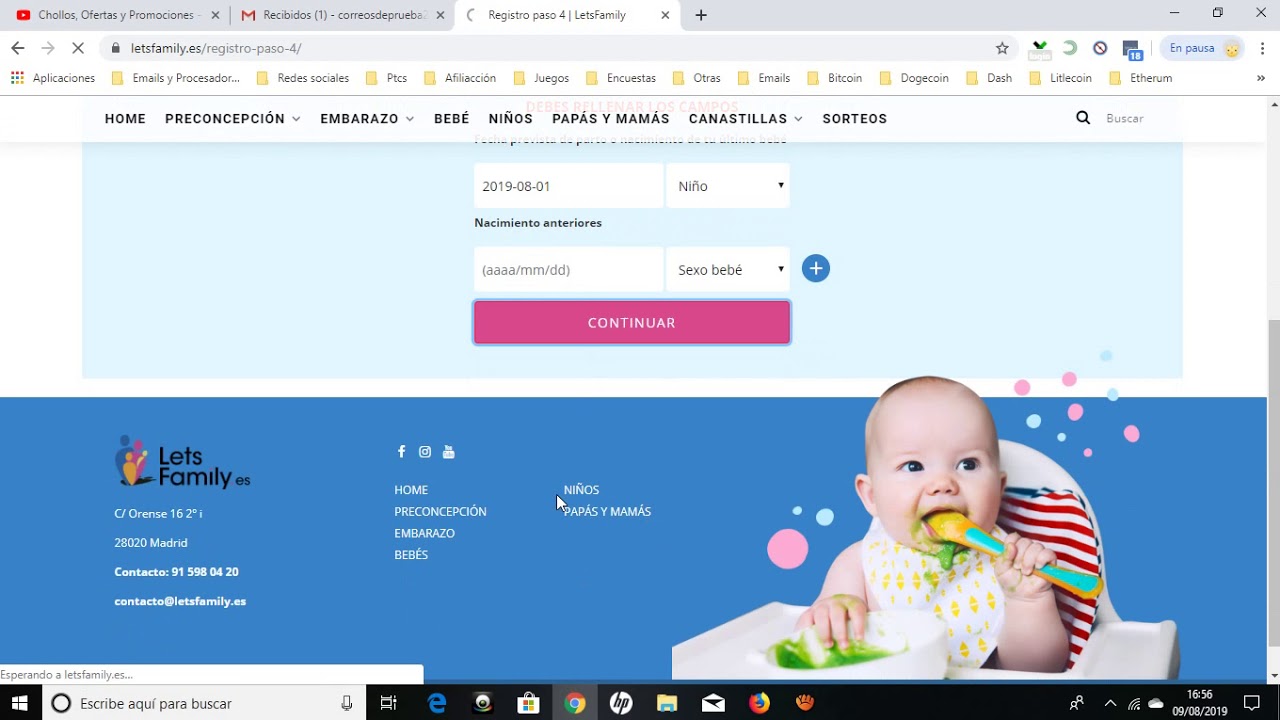 👶 Canastilla GRATIS bebé letsfamily | Muestras gratis para bebé 2019 👶
