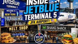 Inside JetBlue Terminal 5 at JFK Airport ✈️ | What It’s Really Like! 🇺🇸