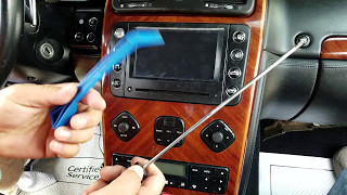 How to Remove Radio / Navigation / Display from Maserati Quattroporte 2007 for Repair.