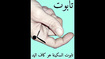 تابوت السكينة والعهد بكاف يدك 
