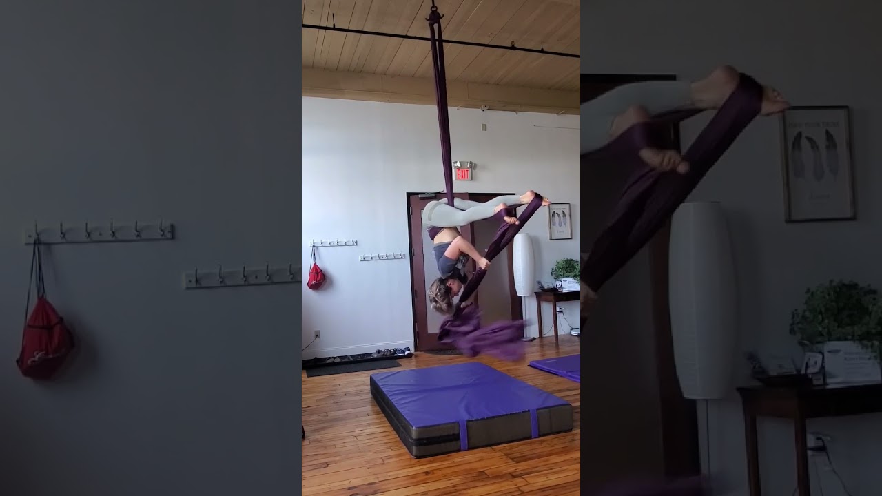 aerial silks s wrap flamenco to split