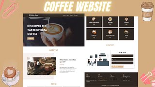 Create A Responsive Coffee Shop Website Design Using HTML - CSS - JavaScript