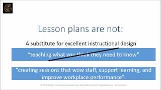 Lesson plan template for corporate trainers (sustainable training strategies)