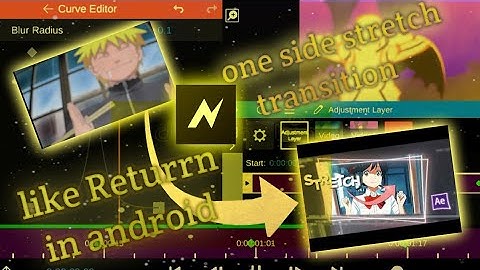 🔥😱one side stretch transition like Returrn in android in node video editor #returrn  #nodevideeditor