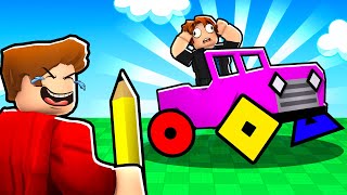ROBLOX BUT CHOP DRAWS THE WHEELS OF CARS CHALLENGE