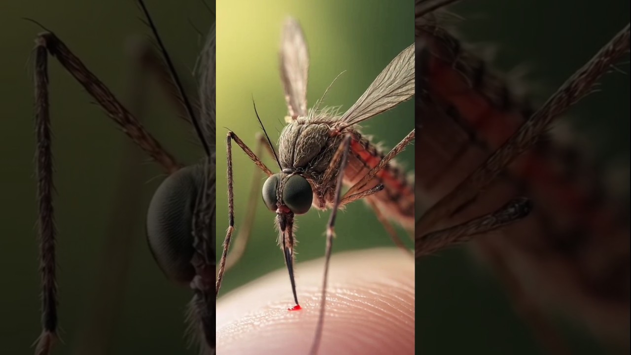 Enlarged view of a mosquito 😮 #trending #mosquito #ai #aiart