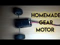 How to make Gear Motor for toys-  Diy using cardboard