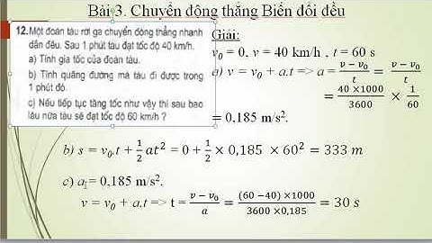 Bài tập vật lý lớp 10 bài 3 năm 2024