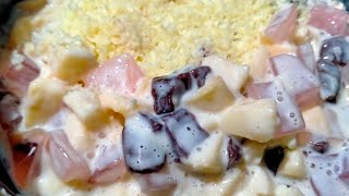 HOW TO MAKE A REALLY REFRESHING FRUIT SALAD USING JUST 1 APPLE