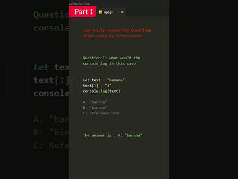 javascript interview questions  part 1 #shorts #javascript #