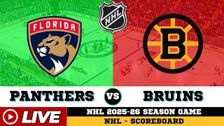 Boston Bruins Vs Florida Panthers | NHL 2026 | NHL Live SCOREBOARD | Apr 3 2026