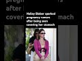 Hailey Bieber sparks baby rumors#HaileyBieber #PregnancySpeculation #BabyNumber2 #CelebrityNews