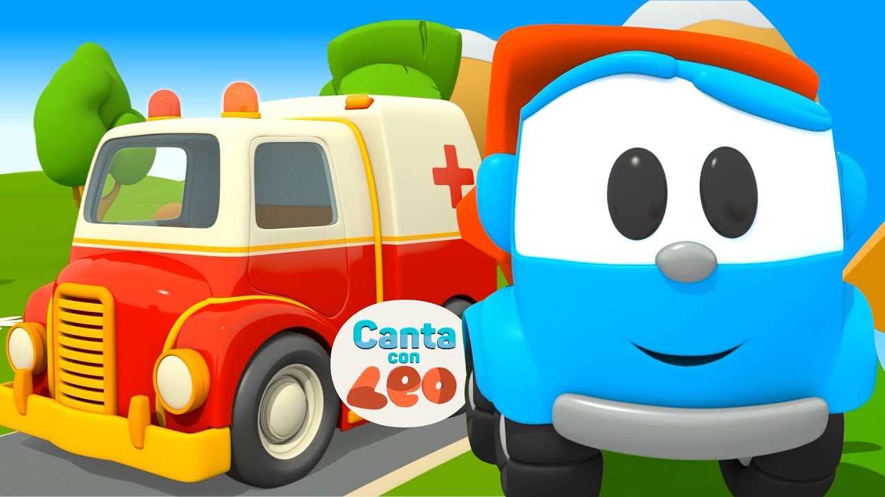 Leo el Camión Canciones - Sirenas y Ruedas: Un Día con La Ambulancia Rápida y el Camión de bomberos