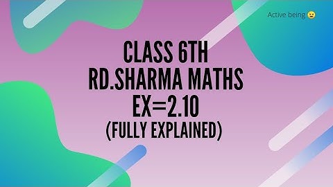 ex=2.10 class 6th Rd sharma maths//lcm concept explained in easy way