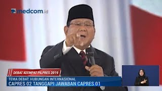 Prabowo Marah Saat Debat: Negara Kita Lemah Kok Ketawa? Lucu Ya?