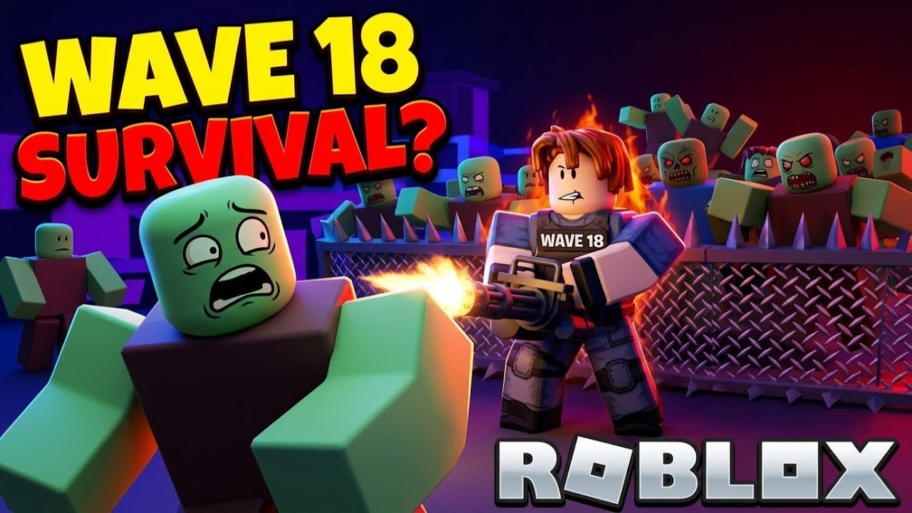 Hình thu nhỏ video cho Sinh Tồn Tại Survive Zombie Arena - Wave 18 | Roblox | Gameplay Không Bình Luận, Android