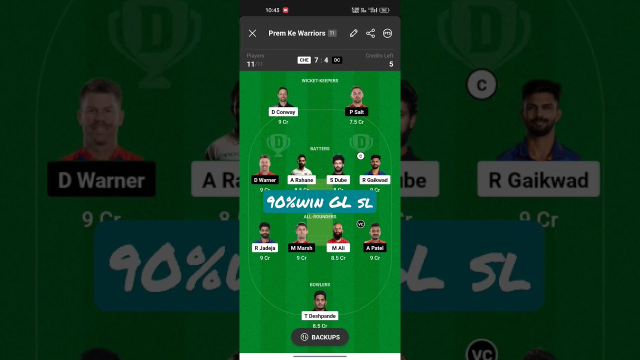 CSK VS DC Dream 11 prediction IPL 2023 | 