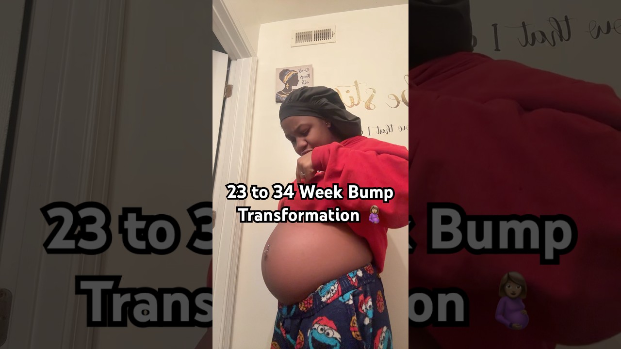 23 Weeks ➡️ 34 Weeks Pregnant 🤰🏽🩵 