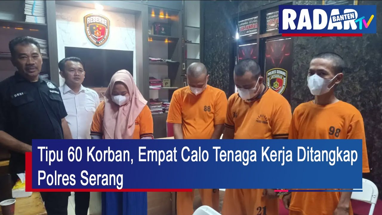 Tipu 60 Korban, Empat Calo Tenaga Kerja Ditangkap Polres Serang