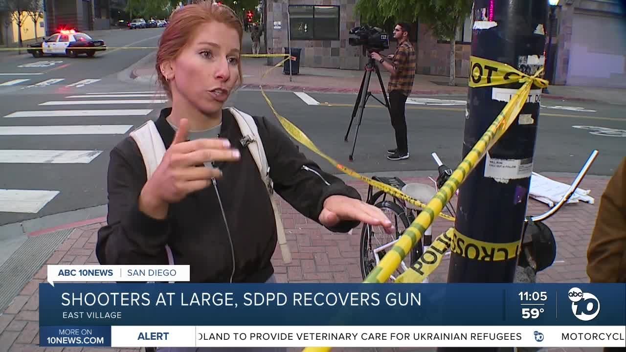 Two suspects are at large after a shooting in East Village - YouTube