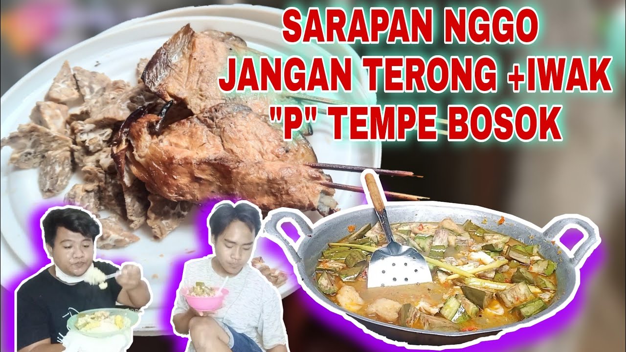 DAILY VLOG MASAK JANGAN TERONG KARO TEMPE BOSOK IWAK P LAN TAHU