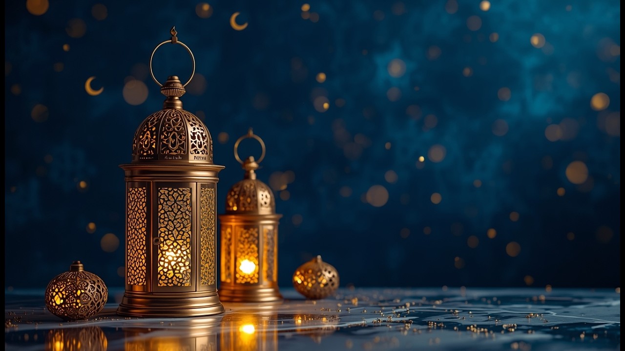 هدوء: أجواء رمضان هادئة مع الفوانيس المضيئة 🌙 رمضان كريم | Ramadan Kareem Peaceful Islamic Ambience