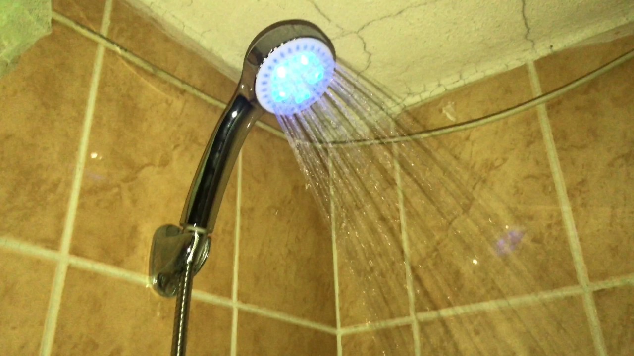 led shower head with temperature sensor 4K YouTube