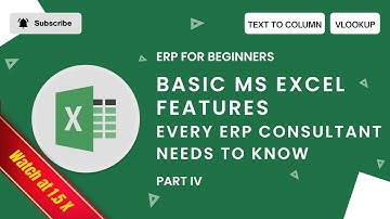 Basic EXCEL Features Every ERP Consultant NEEDS To Know | Part 4