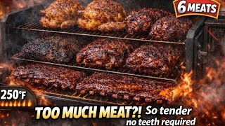 I Cooked 6 MEATS At Once On My Gravity Grill | Ultimate BBQ Stress Test - Did It Survive?