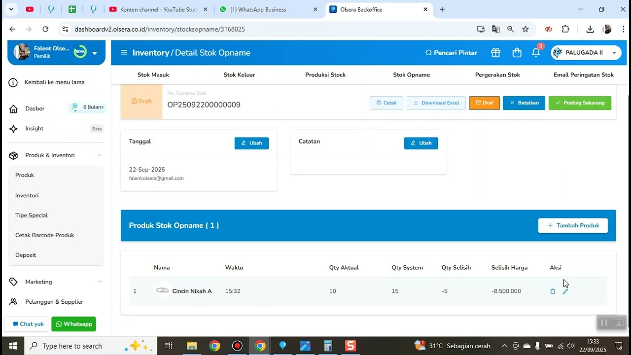 FITUR STOK OPNAME OLSERA POS