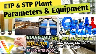 ETP & STP Plant Equipment And Parameters|Water Treatment Tools And Parameters 