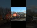 A rather odd way to end a stack train. #train #railroad #patstrainvideos #trains