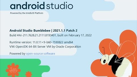Android Studio - Bumblebee | 2021.1.1 | What