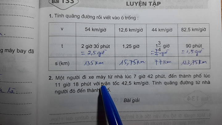 Đáp án vở bài tập toán lớp 5 bài 133 năm 2024