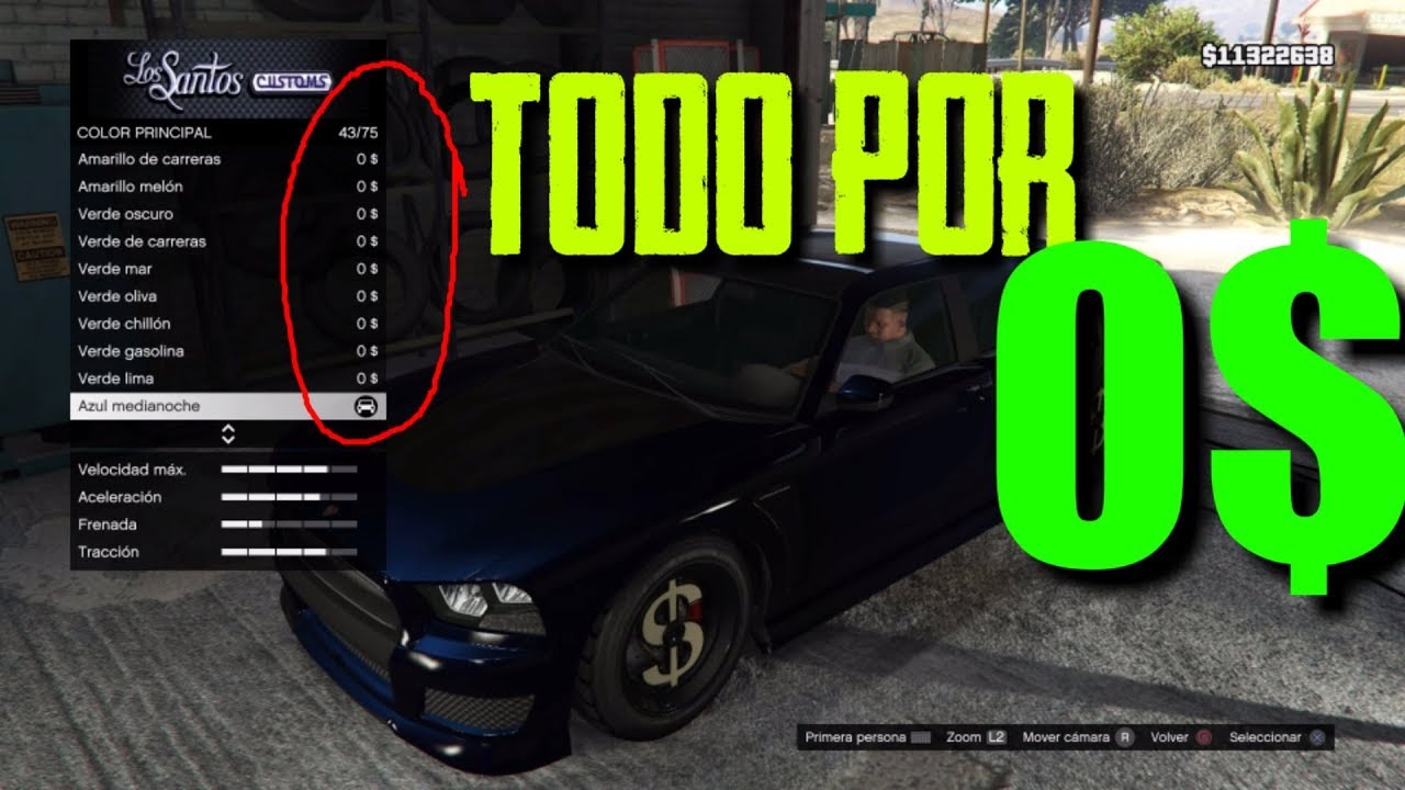 Como tunear coches GRATIS en GTA V sin mods - YouTube