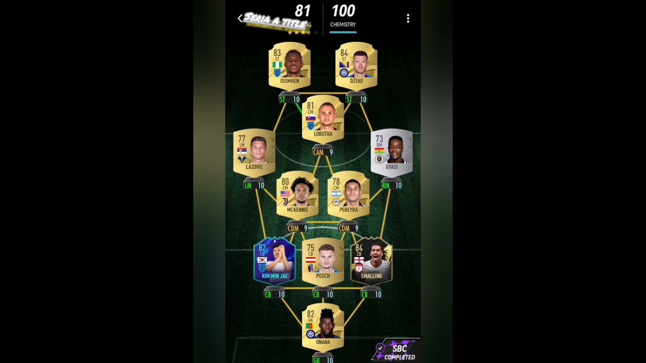 All dida sbc souloution madfut 23